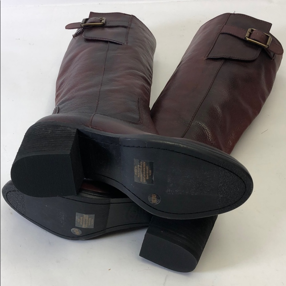 Lucky Brand Leather Dark Brown Boots New 6 - Picture 5 of 8